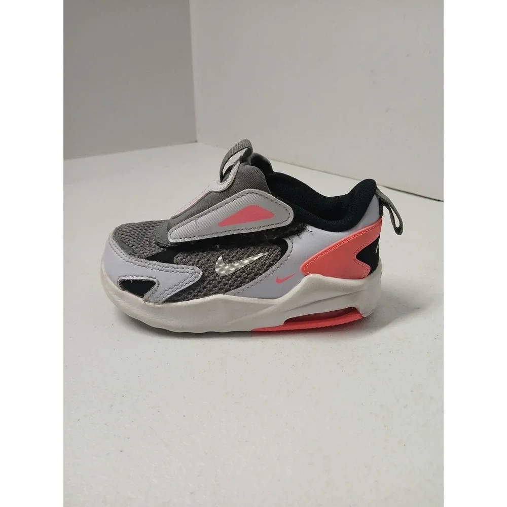 Nike‎ Toddlers' Air Max Bolt (TDE) Shoes White Gray Pink Size 7C
